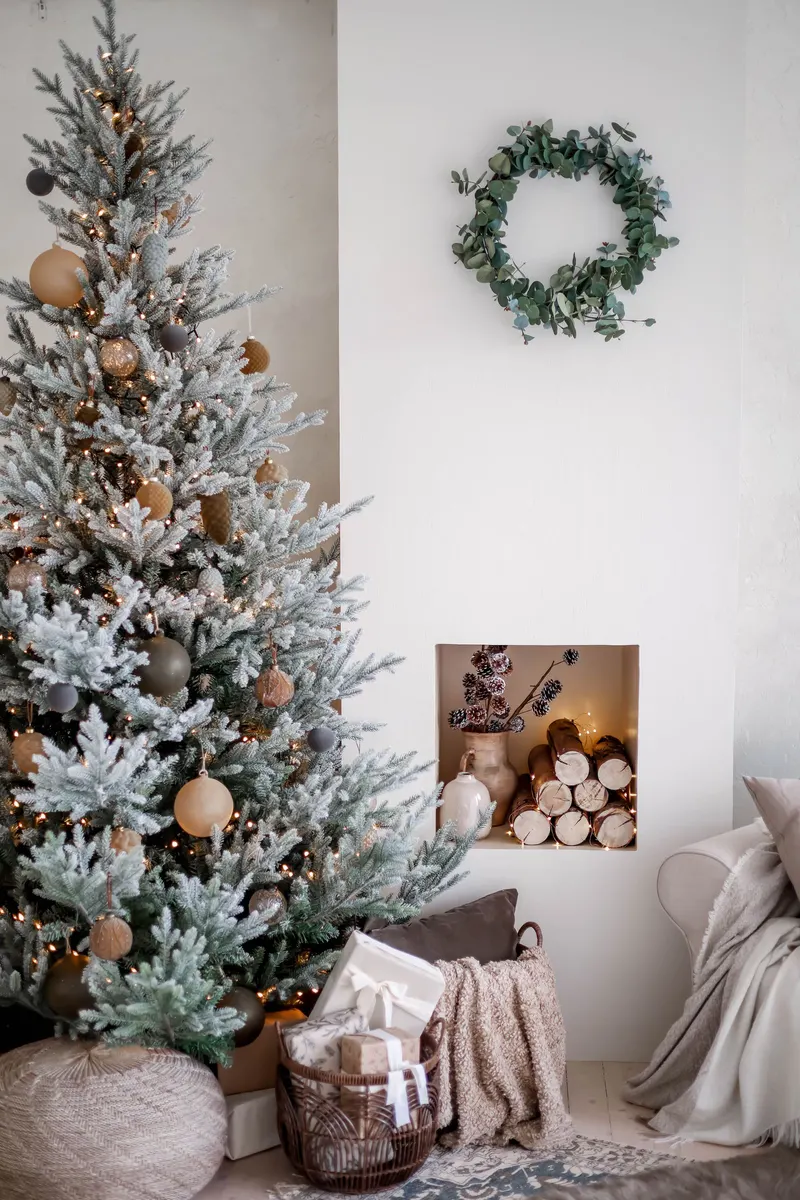 Árbol de Navidad decorado