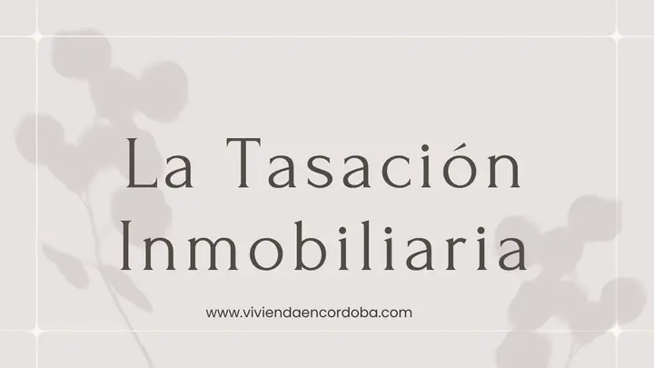 La Tasación Inmobiliaria