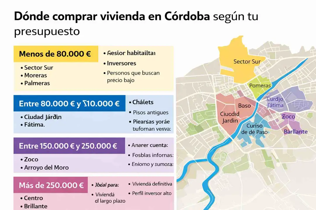 Dónde comprar vivienda en Córdoba según tu presupuesto